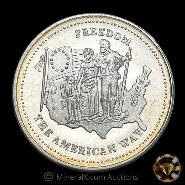 1oz Johnson Matthey JM Freedom The American Way Vintage Silver Coin