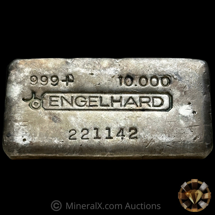 10oz Engelhard Bull Logo Vintage Silver Bar