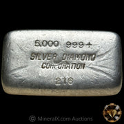 5oz Engelhard Silver Diamond Corporation Vintage Silver Bar