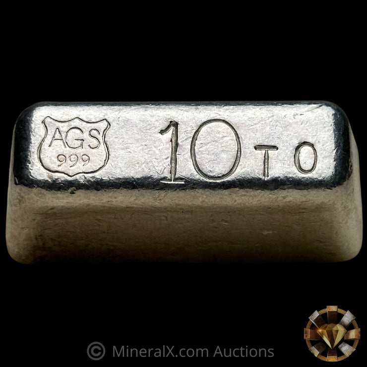 10oz AGS American Gold & Silver Vintage Silver Bar