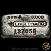 3oz Engelhard Bull Logo Vintage Silver Bar