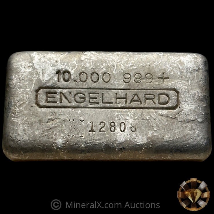 10oz Engelhard Vintage Silver Bar with Unique Prefix Error Serial