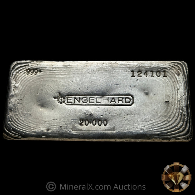 20oz Engelhard Bull Logo Scribbleback Vintage Silver Bar