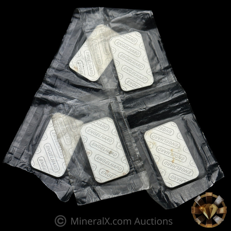 x5 1oz Engelhard Vintage Silver Bars in Original Seals