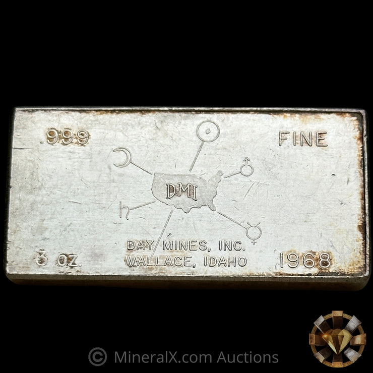 3oz 1968 W H Foster Vintage Silver Bar