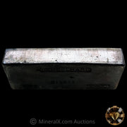 100oz Engelhard Bull Logo Vintage Silver Bar With Striated Reverse & Sides