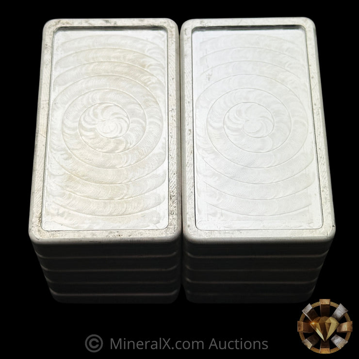 x10 10oz (100oz) Academy "In God We Trust" Vintage Silver Stacker Bars