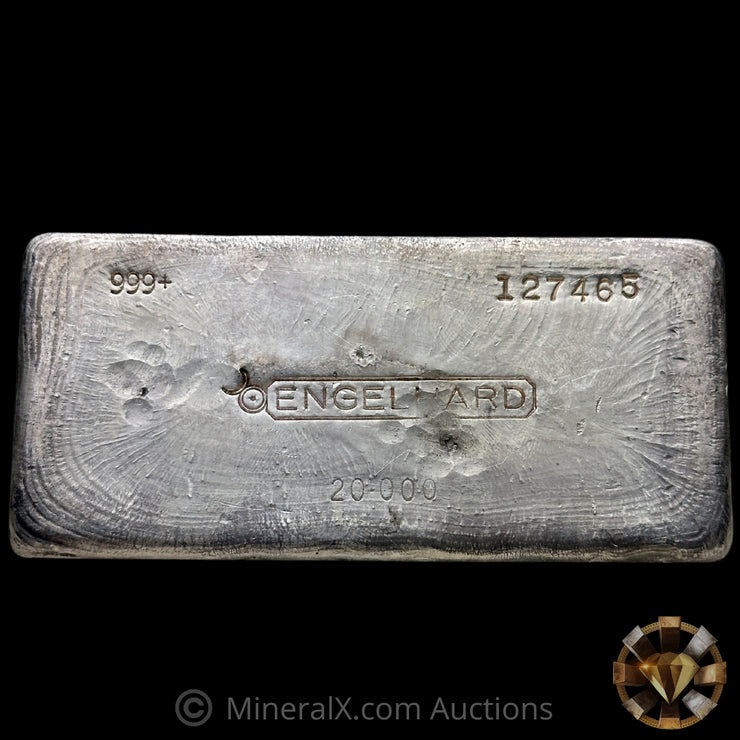 20oz Engelhard Bull Logo Vintage Silver Bar