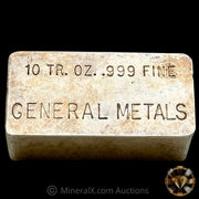 10oz General Metals Vintage Silver Bar