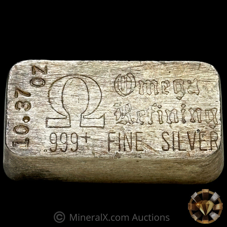 10.37oz Omega Refining Vintage Silver Bar