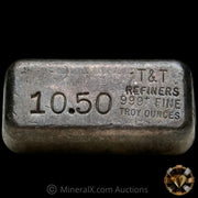 10.50oz T & T Refiners Vintage Silver Bar