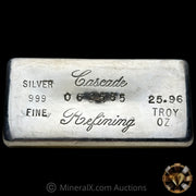 25.96oz Cascade Refining Vintage Silver Bar