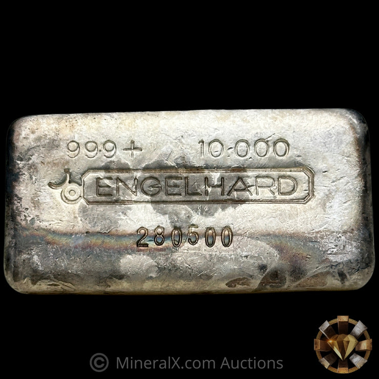 10oz Engelhard Bull Logo Vintage Silver Bar