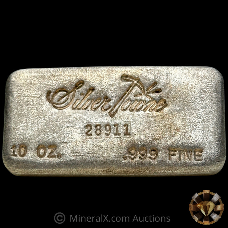 10oz Silvertowne Gridback Vintage Silver Bar