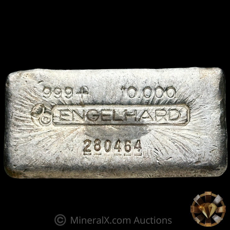 10oz Engelhard Bull Logo Vintage Silver Bar