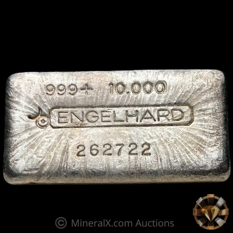 10oz Engelhard Bull Logo Vintage Silver Bar