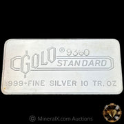 10oz Gold Standard Vintage Silver Bar