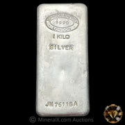 Kilo Johnson Matthey JM London Vintage Silver Bar