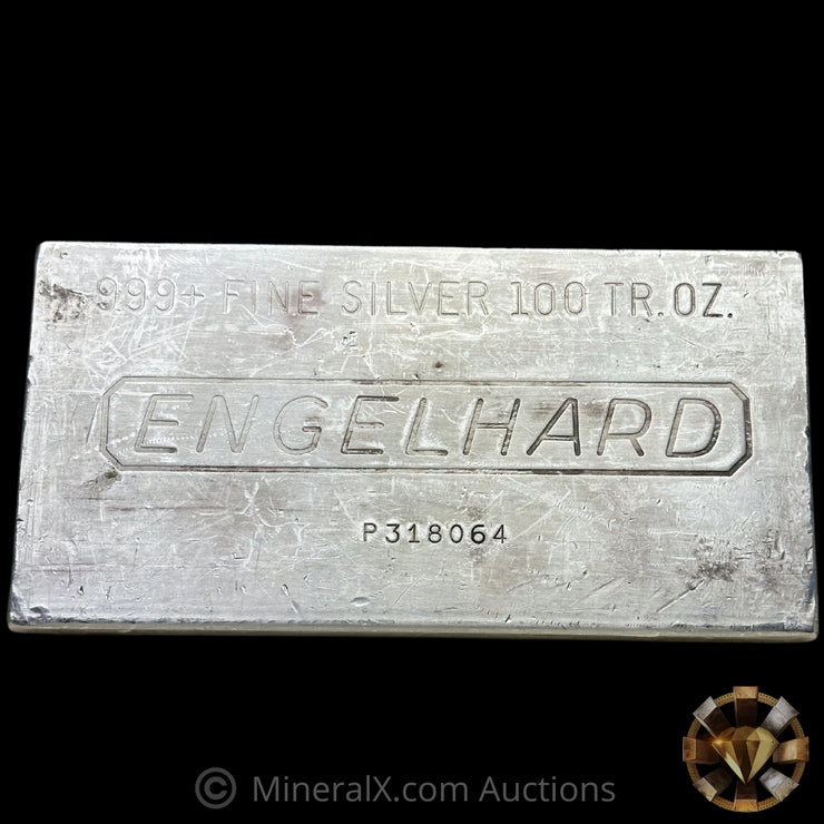 100oz Engelhard Extruded Vintage Silver Bar