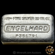 10oz Engelhard P Loaf Vintage Silver Bar