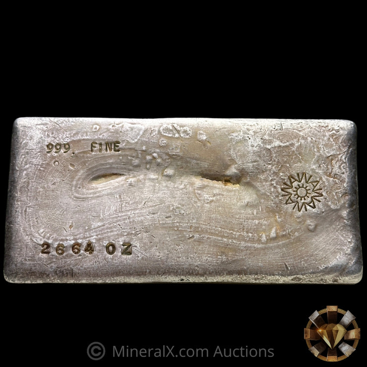 26.64oz Alexander Westerfall AW Aztec Sun Vintage Silver Bar