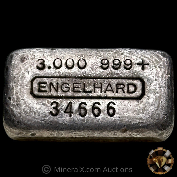 3oz Engelhard Vintage Silver Bar