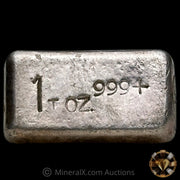 1oz Comstock Mold "T.OZ" Vintage Silver Bar