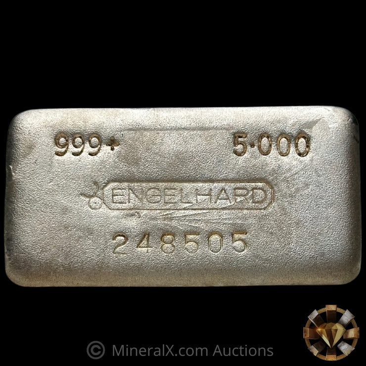 5oz Engelhard Bull Logo Vintage Silver Bar