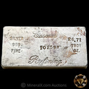 26.71 Cascade Refining B Suffix Vintage Silver Bar