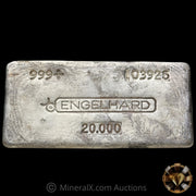 20oz Engelhard Bull Logo Vintage Silver Bar