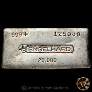 20oz Engelhard Bull Logo Vintage Silver Bar