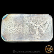 1oz Silvertowne Peace 1973 Vintage Silver Bar