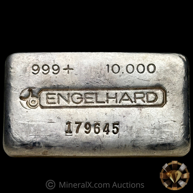 10oz Engelhard Bull Logo Vintage Silver Bar