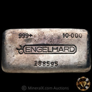 10oz Engelhard Floating Decimal Bull Logo Vintage Silver Bar