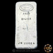 Kilo Johnson Matthey JM London Vintage Silver Bar