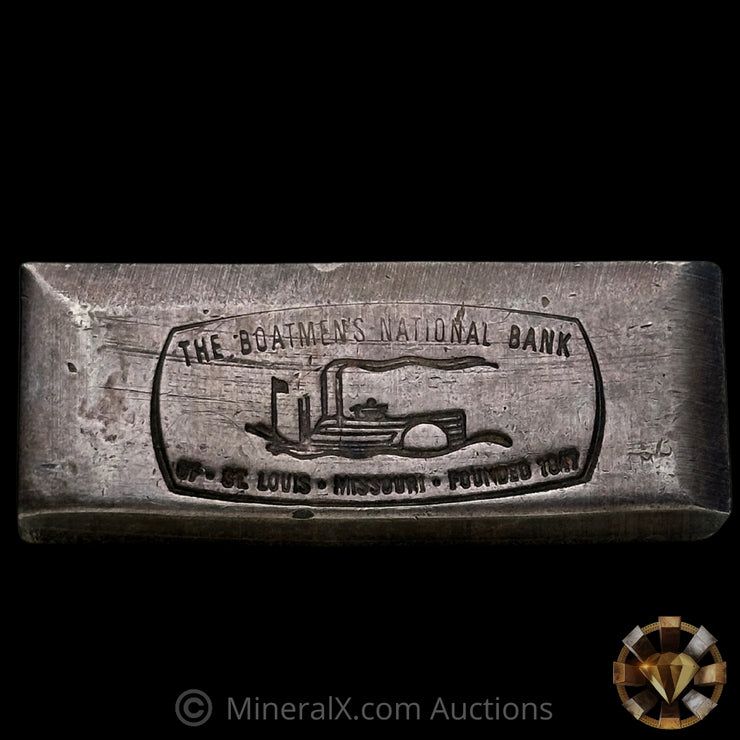 2oz The Boatmens National Bank Vintage Silver Bar