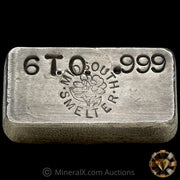 6oz Midsouth Smelter Vintage Silver Bar