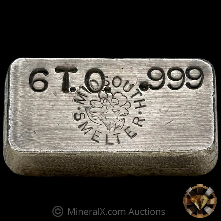 6oz Midsouth Smelter Vintage Silver Bar