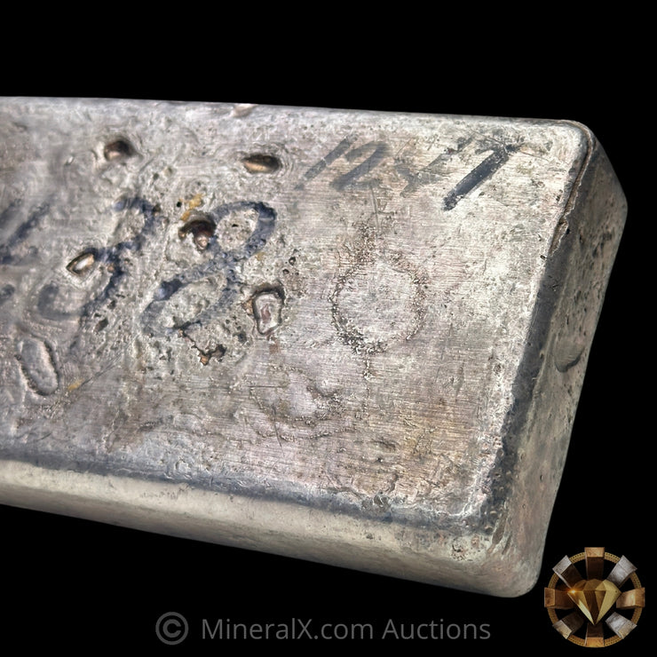 174.38oz Authentic United States Assay Office At San Francisco Odd Weight Vintage Poured Silver Bar