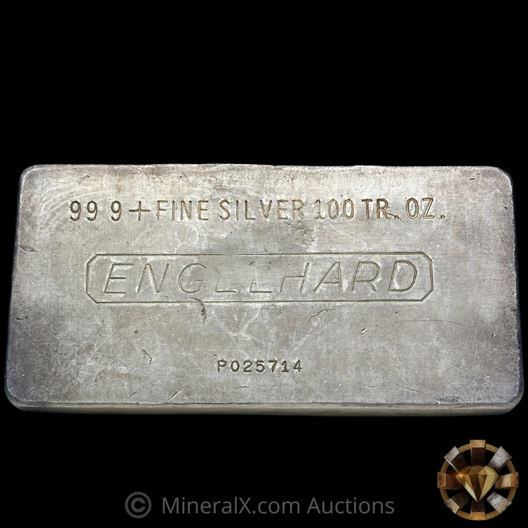 100oz Engelhard 4th Series Vintage Silver Bar