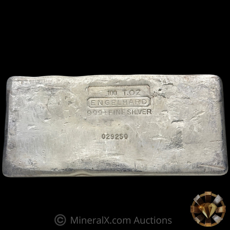 100oz Engelhard 2nd Series T OZ Variety Vintage Silver Bar