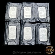 x6 1oz Engelhard Vintage Silver Bars