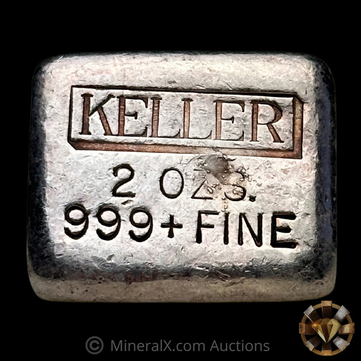 2oz Keller Vintage Silver Bar