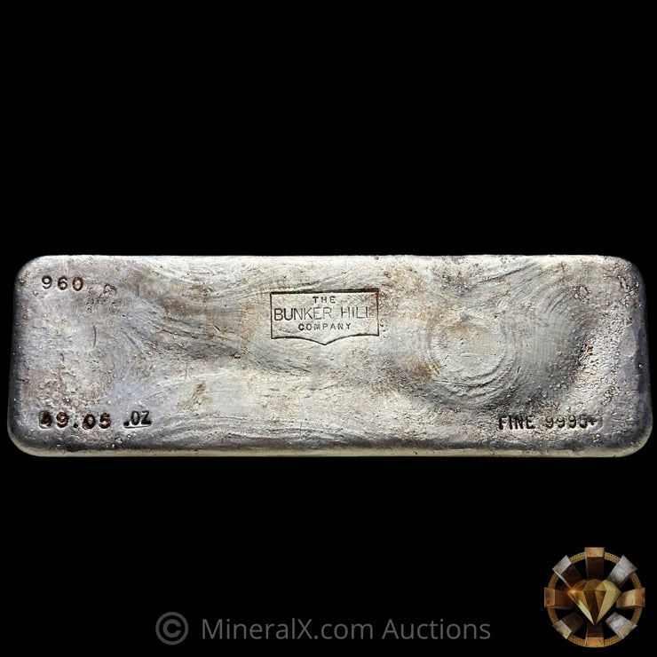 49.05oz The Bunker Hill Company Vintage Silver Bar