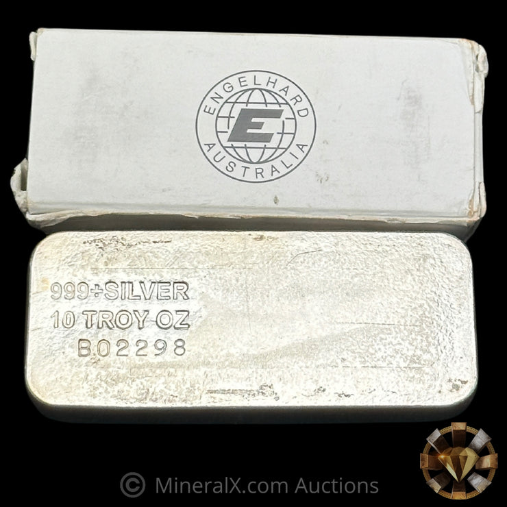 10oz Engelhard Australia Silver Bar With Box