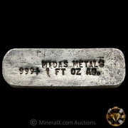 1oz Midas Metals Vintage Silver Bar