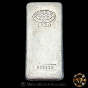 Kilo Johnson Matthey JM SLC Silver Bar