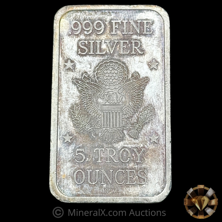 5oz Pioneer Round Up Club Vintage Silver Bar