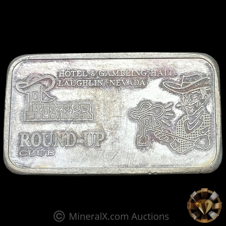 5oz Pioneer Round Up Club Vintage Silver Bar