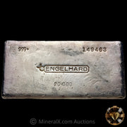 20oz Engelhard Bull Logo Vintage Silver Bar